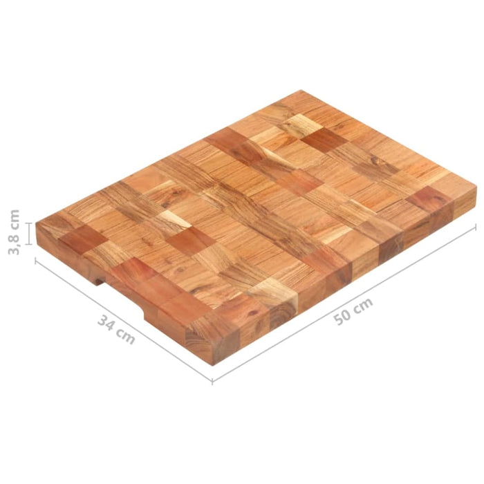 Chopping Board 50x34x3.8 Cm Solid Acacia Wood Xnlpix