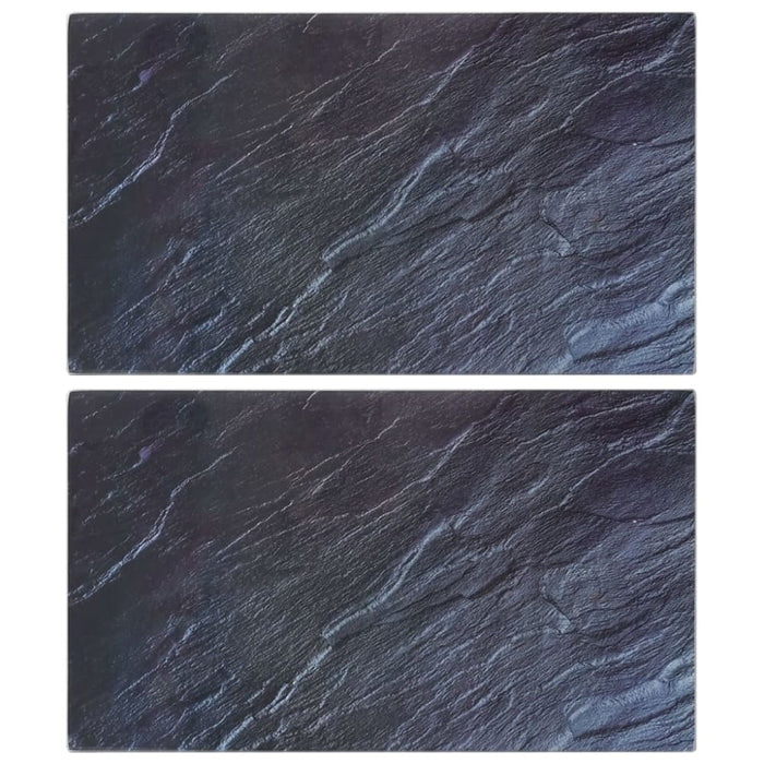 Chopping Boards 2 Pcs with Natural Stone Pattern Tempered