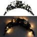 Christmas Arch with Led Lights Black 90 Cm Pvc Txbkno