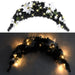 Christmas Arch With Led Lights Black 90 Cm Pvc Txnait