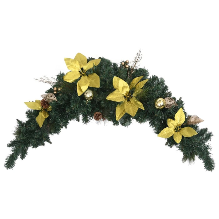 Christmas Arch with Led Lights Green 90 Cm Pvc Txopok