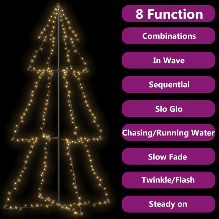 Christmas Cone Tree 300 Leds Indoor and Outdoor 120x220 Cm