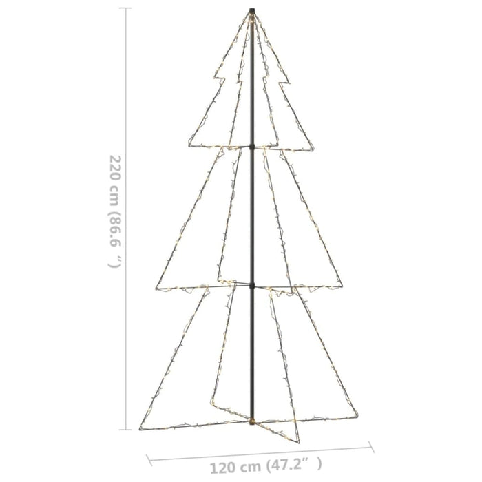 Christmas Cone Tree 300 Leds Indoor and Outdoor 120x220 Cm