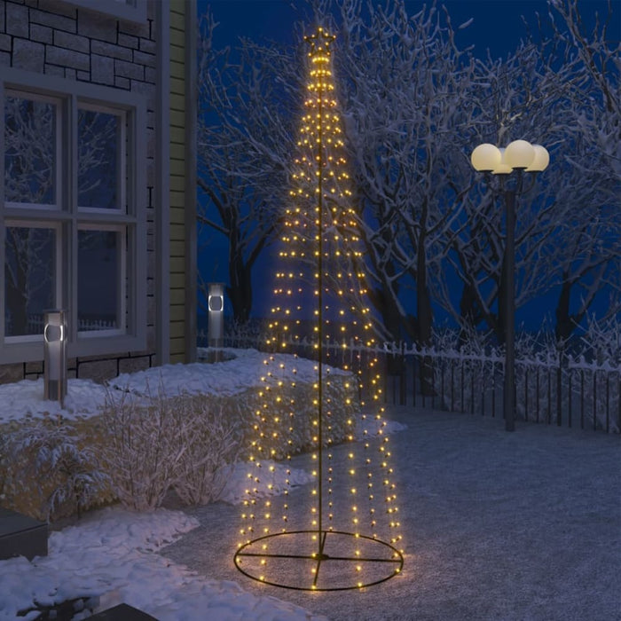 Christmas Cone Tree 330 Warm White Leds Decoration 100x300