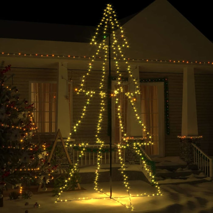 Christmas Cone Tree 360 Leds Indoor and Outdoor 143x250 Cm