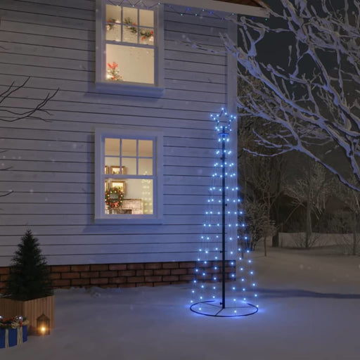 Christmas Cone Tree Blue 108 Leds 70x180 Cm Tatann
