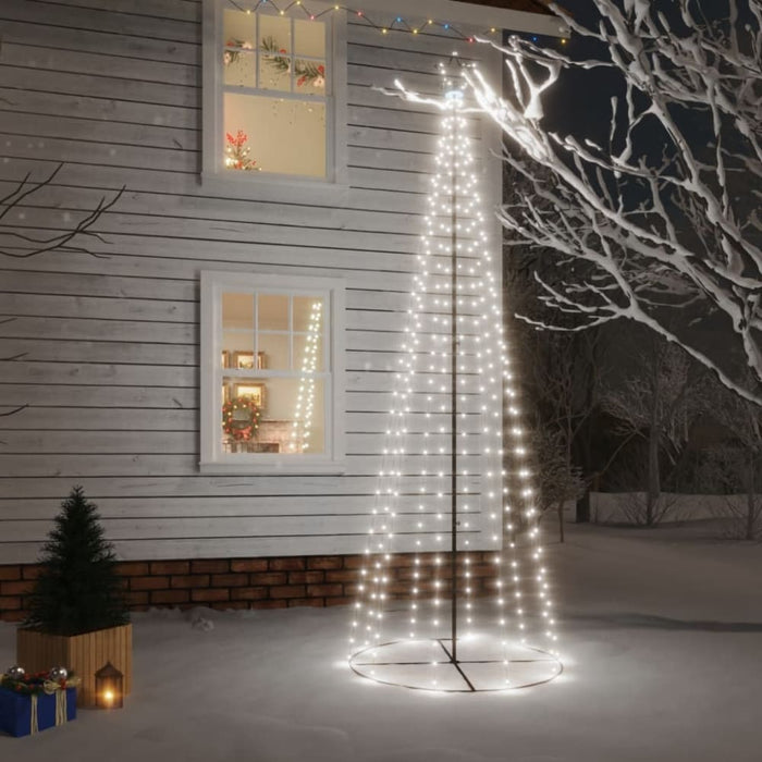 Christmas Cone Tree Cold White 310 Leds 100x300 Cm Tatako