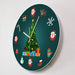 Christmas Elements Holidays Decorative Wall Clock Silent