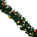 Christmas Garland Decorated with Baubles and Led Lights 10