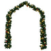 Christmas Garland Decorated with Baubles and Led Lights 10