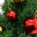 Christmas Garland Decorated With Baubles And Led Lights 20