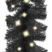 Christmas Garland with Led Lights 10 m Black Txkokb