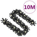 Christmas Garland with Led Lights 10 m Black Txkokb