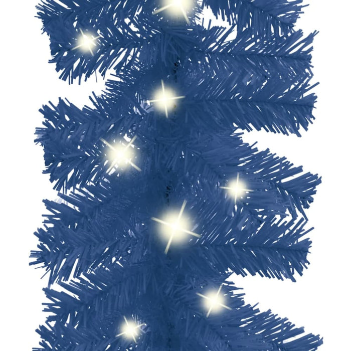 Christmas Garland with Led Lights 10 m Blue Txkokt