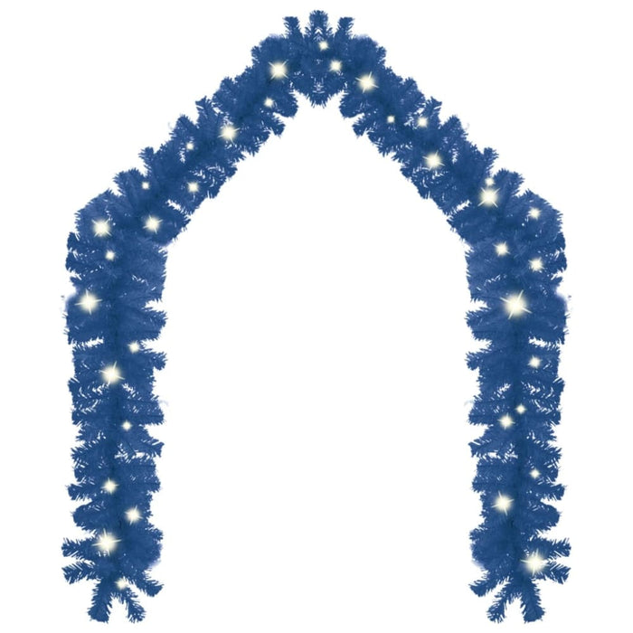 Christmas Garland with Led Lights 10 m Blue Txkokt