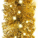 Christmas Garland with Led Lights 10 m Gold Txkxbx