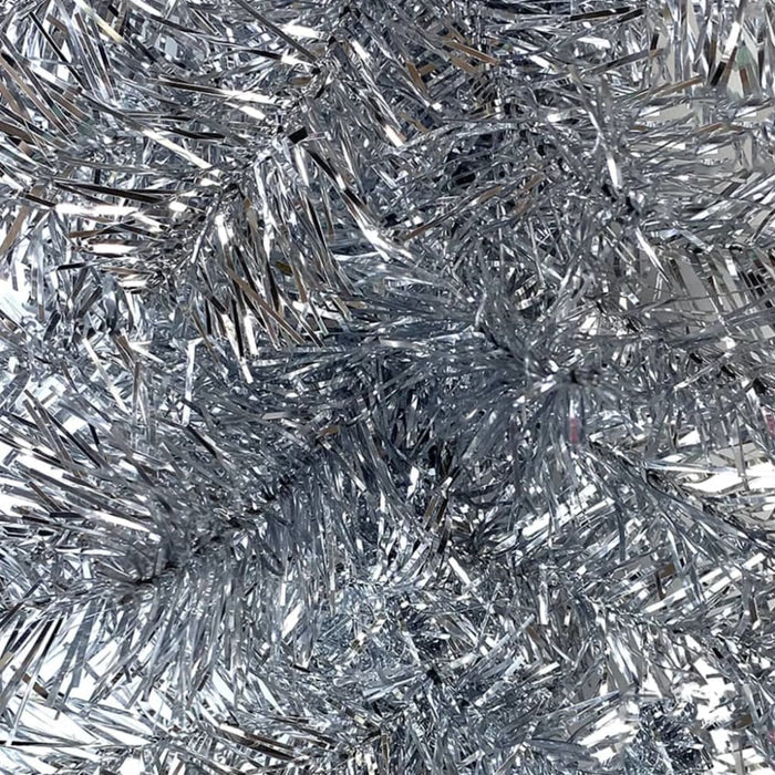 Christmas Garland with Led Lights 10 m Silver Txkxbp