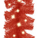 Christmas Garland with Led Lights 10 m Red Txkokl