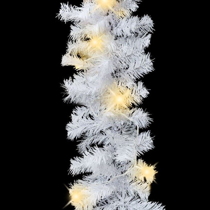 Christmas Garland With Led Lights 10 m White Xnatox