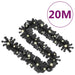 Christmas Garland with Led Lights 20 m Black Txkoko