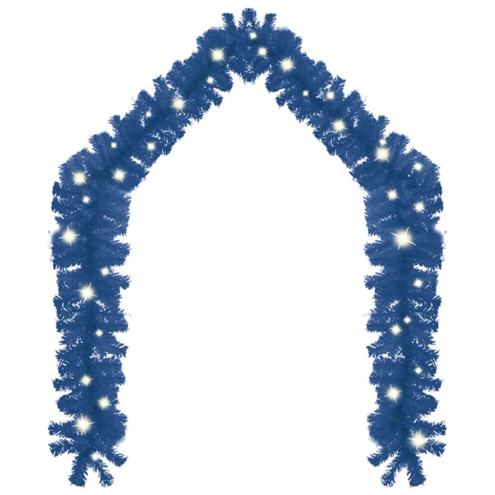 Christmas Garland with Led Lights 20 m Blue Txkoka