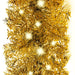 Christmas Garland with Led Lights 20 m Gold Txkxbt