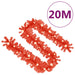 Christmas Garland with Led Lights 20 m Red Txkoki