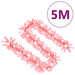 Christmas Garland with Led Lights 5 m Pink Txkokn