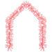 Christmas Garland With Led Lights 5 m Pink Txkokn
