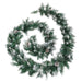 Christmas Garland With Led Lights Green 5.2 m Pvc Tapoib