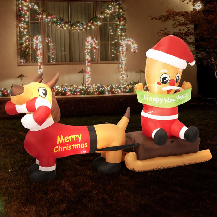 Goslash Picks Christmas Inflatable 2.1m Xmas Outdoor Decor