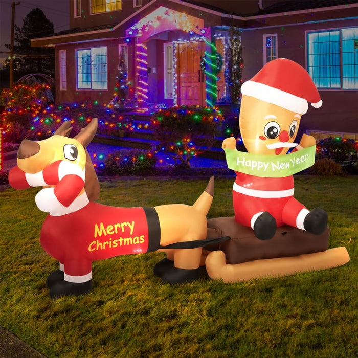 Goslash Picks Christmas Inflatable 2.1m Xmas Outdoor Decor