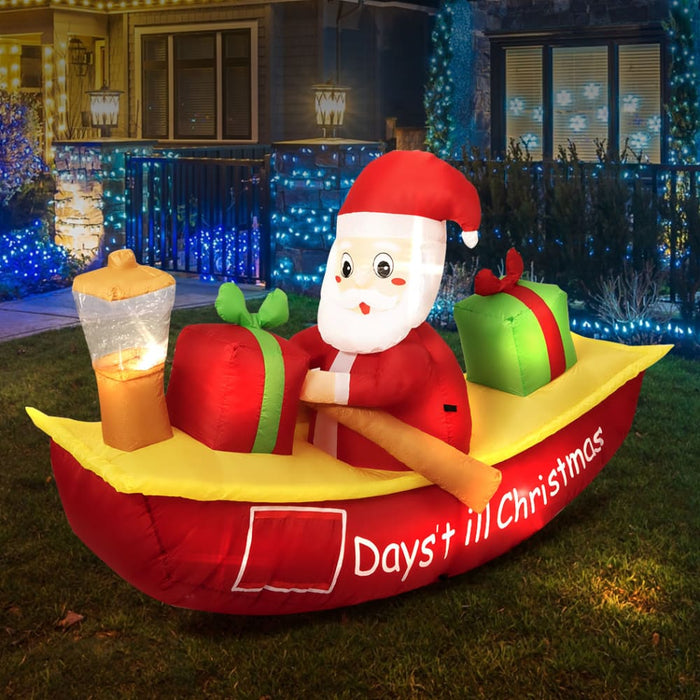 Goslash Picks Christmas Inflatable Santa Clau Boat 2.1m