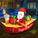 Goslash Picks Christmas Inflatable Santa Clau Boat 2.1m