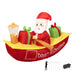 Goslash Picks Christmas Inflatable Santa Clau Boat 2.1m
