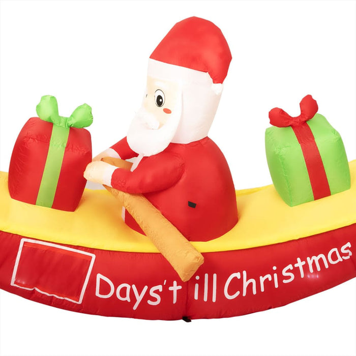 Goslash Picks Christmas Inflatable Santa Clau Boat 2.1m