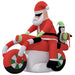 Christmas Inflatable Santa on Motorcycle Led 158 Cm Taptbp