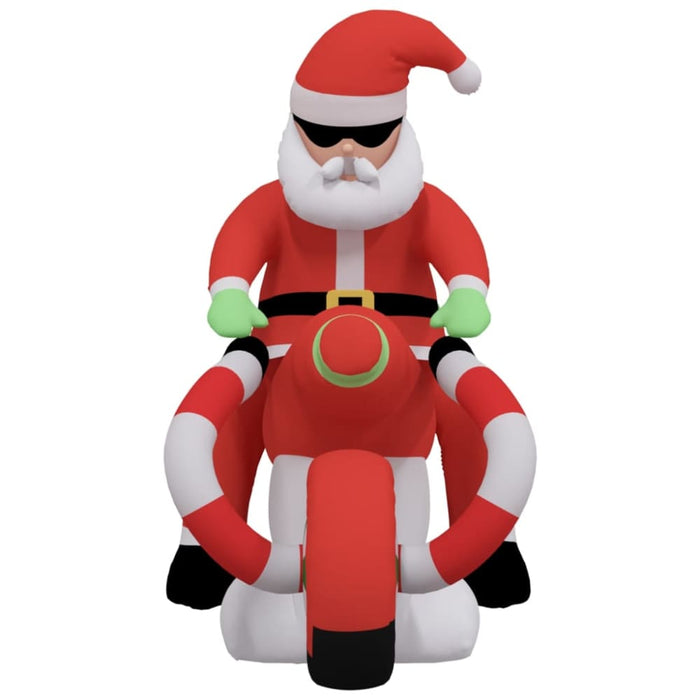 Christmas Inflatable Santa on Motorcycle Led 158 Cm Taptbp