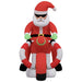 Christmas Inflatable Santa on Motorcycle Led 158 Cm Taptbp
