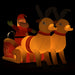 Christmas Inflatable Santa and Reindeer Decoration Led 130