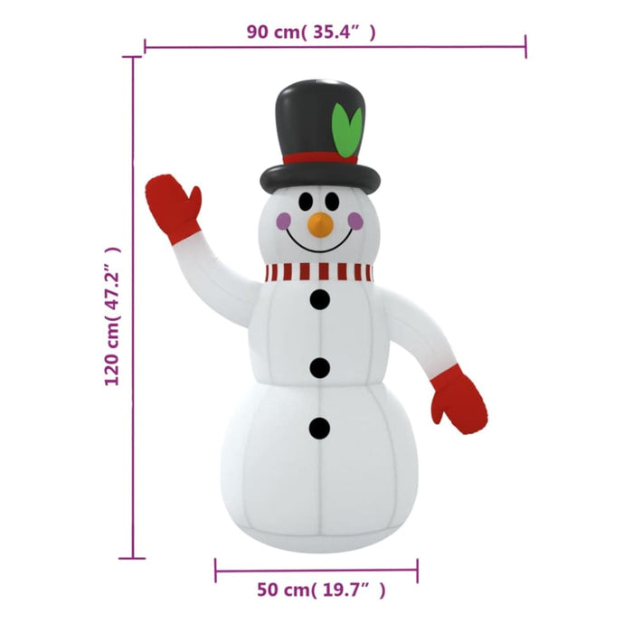 Christmas Inflatable Snowman with Leds 120 Cm Taptlp