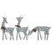Christmas Reindeer Family 270x7x90 Cm Silver Cold White
