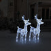 Christmas Reindeers 2 Pcs Cold White 80 Leds Acrylic Taxlik