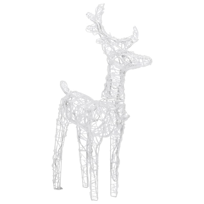 Christmas Reindeers 2 Pcs Cold White 80 Leds Acrylic Taxlik