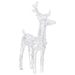 Christmas Reindeers 2 Pcs Cold White 80 Leds Acrylic Taxlik