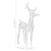 Christmas Reindeers 2 Pcs Cold White 80 Leds Acrylic Taxlik
