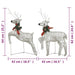 Christmas Reindeers 2 Pcs Gold 40 Leds Taxlnt