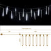 12m Christmas Shower Lights 960 Led Icicle Falling Rain