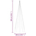Christmas Tree on Flagpole Cold White 310 Leds 300 Cm Tatpxt