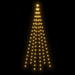 Christmas Tree on Flagpole Warm White 108 Leds 180 Cm Tatpon